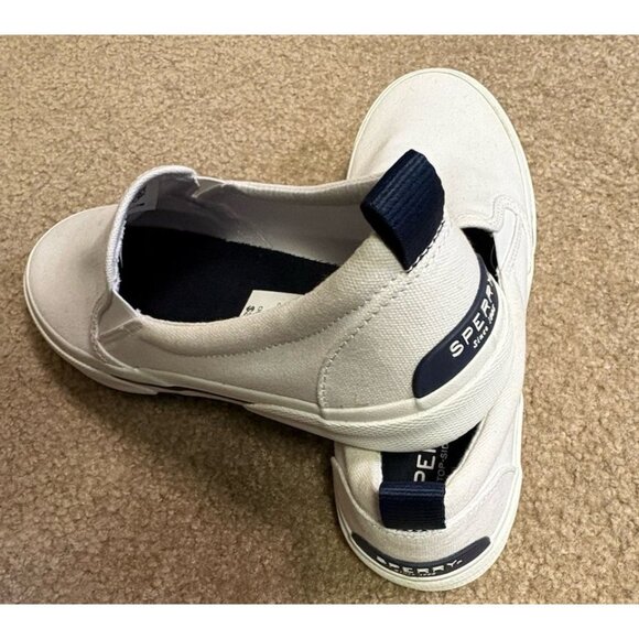 Sperry Womens White Crest Twin Gore Boat Shoes Sneakers Slip-On Size 9.5 NEW - Picture 2 of 7
